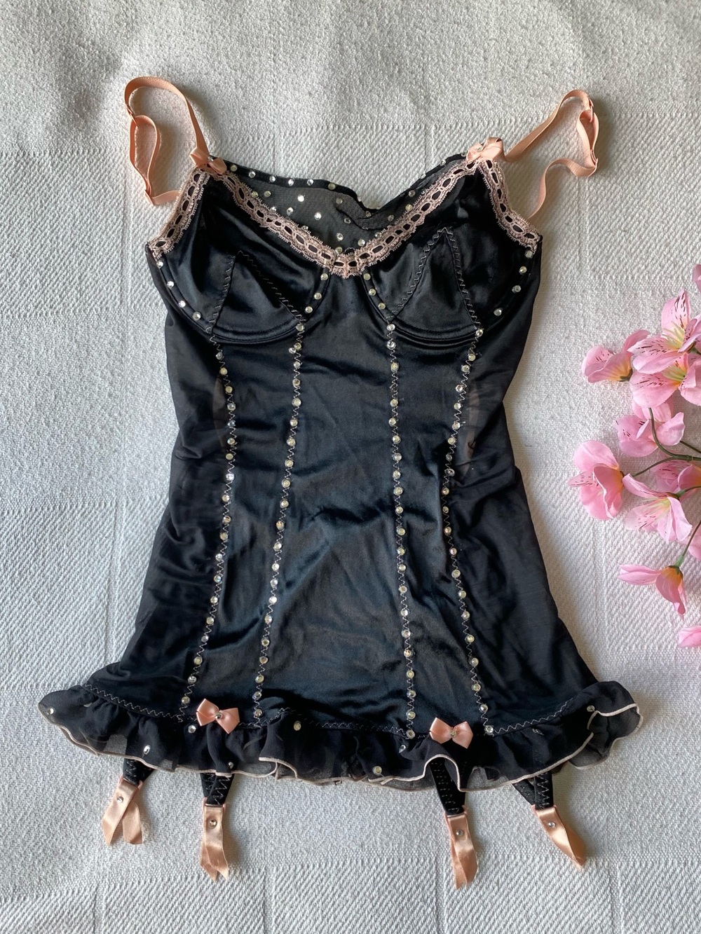Victoria's Secret Vintage Y2K  "Sexy Little Things" garter slip Bustier 34B - Picture 6 of 15